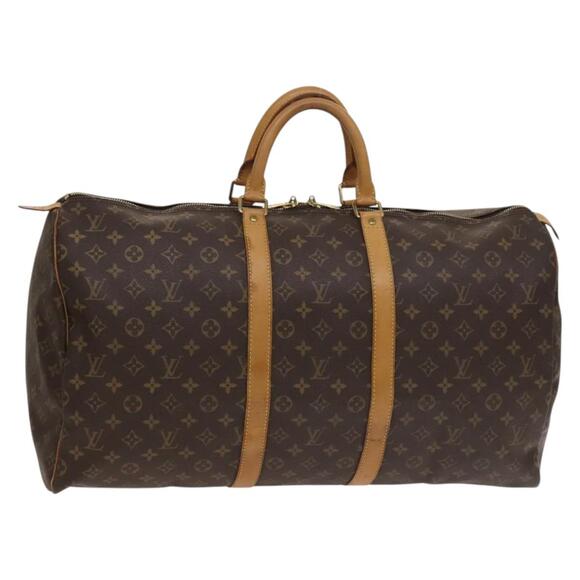 LOUIS VUITTON Monogram Keepall 55 Boston Bag M41424 - Picture 1 of 16